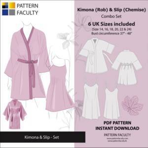 Women’s Kimono Rob and slip Sizes 14 to 24