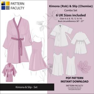 Women’s Kimono Rob and slip Sizes 4 to 14