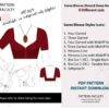 Saree Blouses Round Deep Neckline - Size 32 - 9 Styles Sari Blouses - Sabyasachi-Single Katori-Double Katori-Princess Line-Three Darted-Four Darted pdf Patterns-03 Saree Blouses Round Deep Neckline - Size 32 - 9 Styles Sari Blouses - Sabyasachi-Single Katori-Double Katori-Princess Line-Three Darted-Four Darted pdf Patterns-03