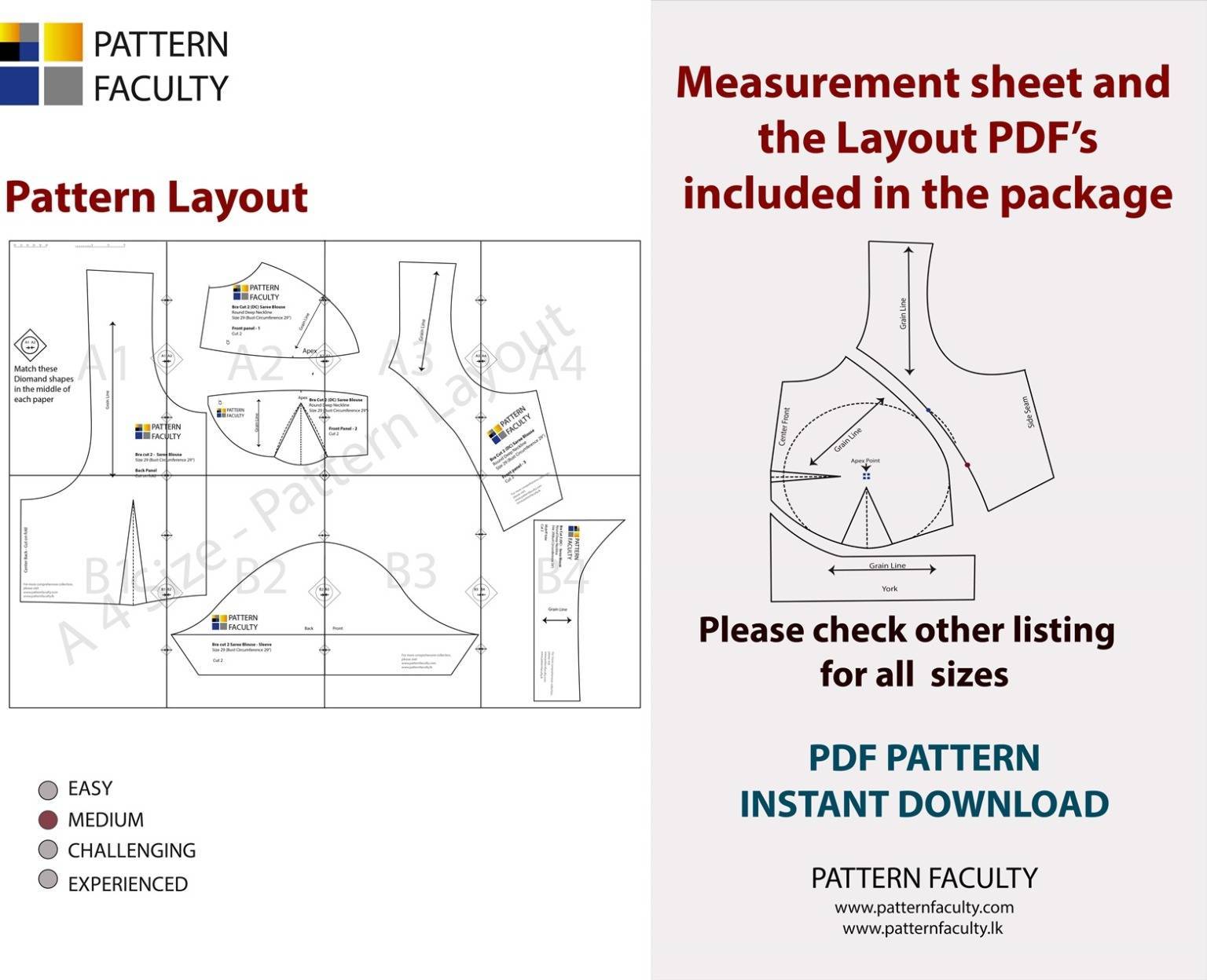 Saree Blouses Round Deep Neckline - Size 40 - 9 Styles Sari Blouses - Sabyasachi-Single Katori-Double Katori-Princess Line-Three Darted-Four Darted pdf Patterns-06 Saree Blouses Round Deep Neckline - Size 40 - 9 Styles Sari Blouses - Sabyasachi-Single Katori-Double Katori-Princess Line-Three Darted-Four Darted pdf Patterns-06