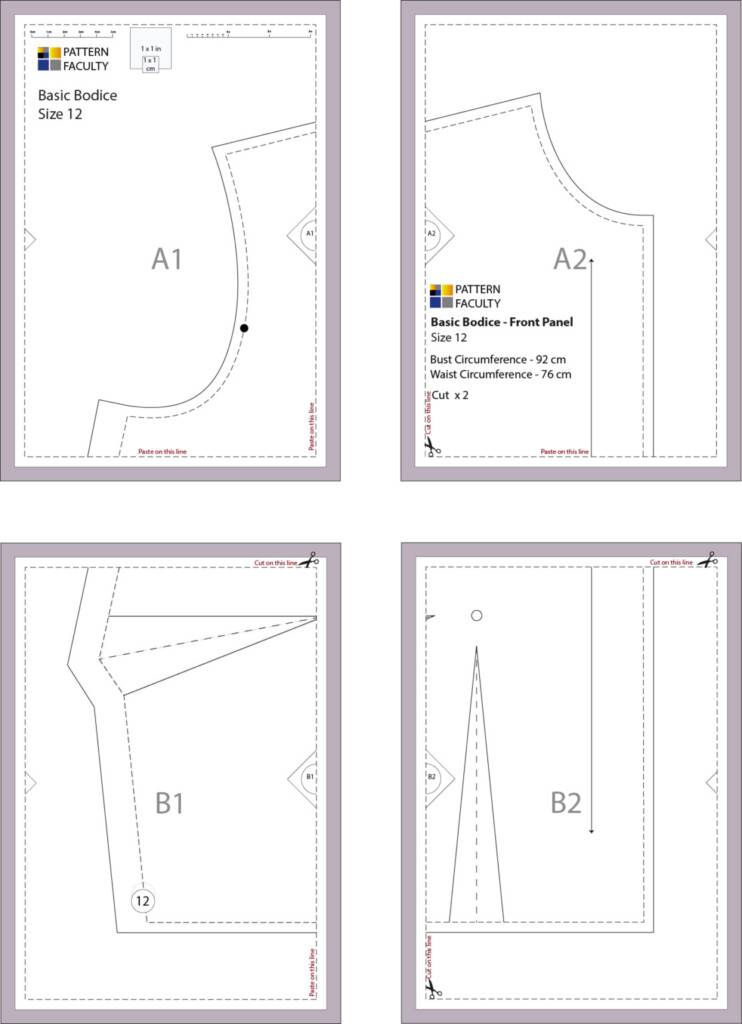 Pattern Guide Template Printing Information of pdf sewing patterns - W2 Pattern Faculty Com
